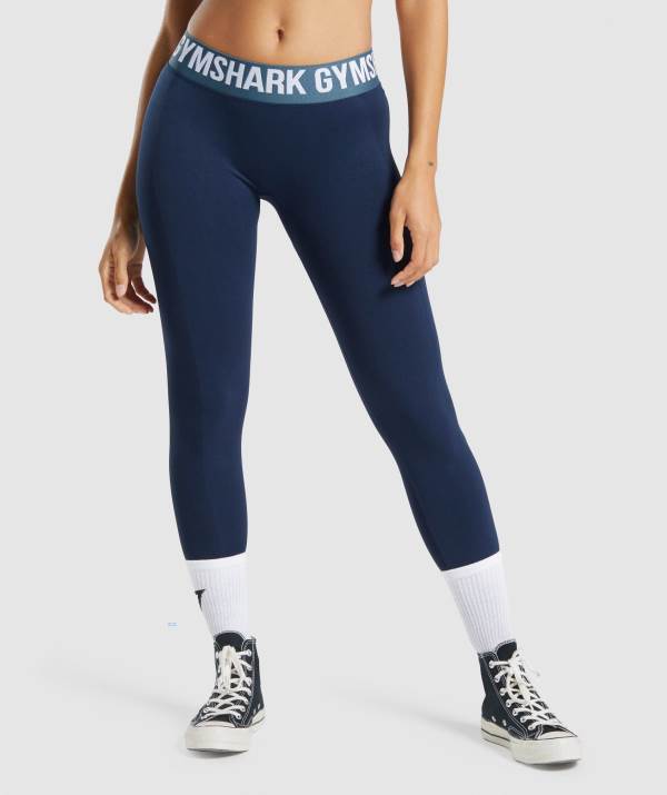 Damske Legíny Gymshark Flex Low Rise Námornícka Modrá | WN9853461
